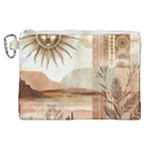 Abstract Sun Boho Bohemian Design Canvas Cosmetic Bag (XL)