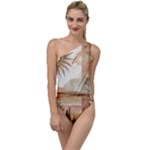 Abstract Sun Boho Bohemian Design To One Side Swimsuit