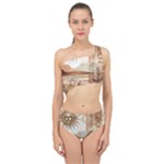 Abstract Sun Boho Bohemian Design Spliced Up Two Piece Swimsuit