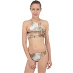 Abstract Sun Boho Bohemian Design Halter Bikini Set