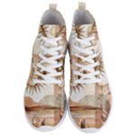 Abstract Sun Boho Bohemian Design Men s Lightweight High Top Sneakers