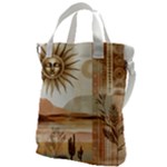 Abstract Sun Boho Bohemian Design Canvas Messenger Bag