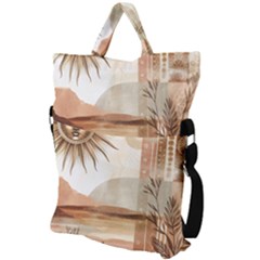 Fold Over Handle Tote Bag 