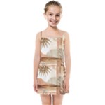 Abstract Sun Boho Bohemian Design Kids  Summer Sun Dress