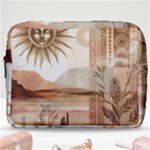 Abstract Sun Boho Bohemian Design Make Up Pouch (Large)