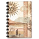 Abstract Sun Boho Bohemian Design 5.5  x 8.5  Notebook