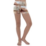 Abstract Sun Boho Bohemian Design Kids  Lightweight Velour Yoga Shorts