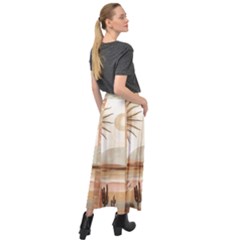 Velour Split Maxi Skirt 