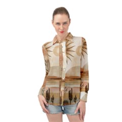 Long Sleeve Chiffon Shirt 