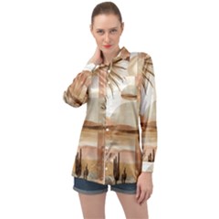 Long Sleeve Satin Shirt 