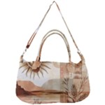 Abstract Sun Boho Bohemian Design Removable Strap Handbag