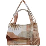 Abstract Sun Boho Bohemian Design Double Compartment Shoulder Bag