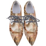 Abstract Sun Boho Bohemian Design Pointed Oxford Shoes