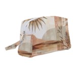 Abstract Sun Boho Bohemian Design Wristlet Pouch Bag (Medium)