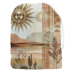 Abstract Sun Boho Bohemian Design Drawstring Pouch (3XL)