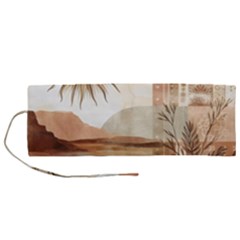 Abstract Sun Boho Bohemian Design Roll Up Canvas Pencil Holder (M) from ArtsNow.com