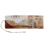 Abstract Sun Boho Bohemian Design Roll Up Canvas Pencil Holder (M)