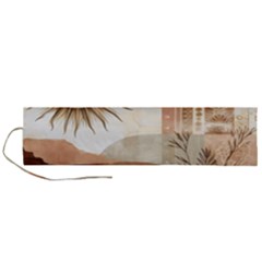 Abstract Sun Boho Bohemian Design Roll Up Canvas Pencil Holder (L) from ArtsNow.com