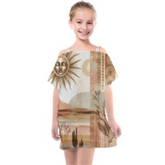 Kids  One Piece Chiffon Dress 