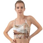 Abstract Sun Boho Bohemian Design Mini Tank Bikini Top