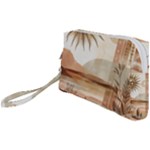 Abstract Sun Boho Bohemian Design Wristlet Pouch Bag (Small)