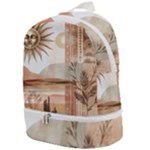 Abstract Sun Boho Bohemian Design Zip Bottom Backpack