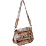 Abstract Sun Boho Bohemian Design Saddle Handbag