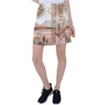 Abstract Sun Boho Bohemian Design Tennis Skirt