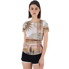 Back Cut Out Sport T-Shirt 