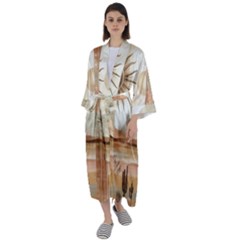 Maxi Satin Kimono 