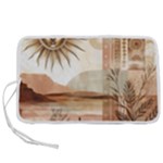 Abstract Sun Boho Bohemian Design Pen Storage Case (S)