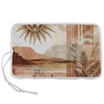 Abstract Sun Boho Bohemian Design Pen Storage Case (L)