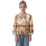 Abstract Sun Boho Bohemian Design Kids  Sailor Shirt