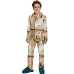 Kids  Long Sleeve Velvet Pajamas Set 