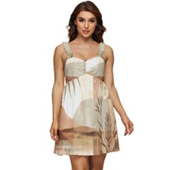 Ruffle Strap Babydoll Chiffon Dress 