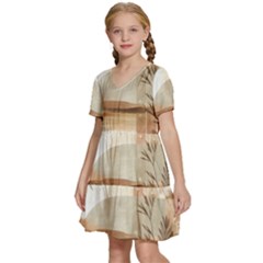 Kids  Short Sleeve Tiered Mini Dress 