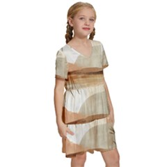 Kids  Short Sleeve Tiered Mini Dress 