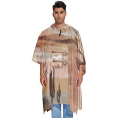 Men s Hooded Rain Ponchos 