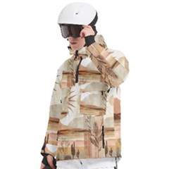 Men s Pullover Zip Ski and Snowboard Waterproof Breathable Jacket 