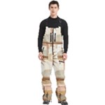 Abstract Sun Boho Bohemian Design Men s Front Zip Ski And Snowboard Bib Pants