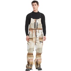 Men s Front Zip Ski And Snowboard Bib Pants 