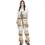 Abstract Sun Boho Bohemian Design Women s Front Zip Ski And Snowboard Bib Pants