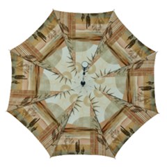 Abstract Sun Boho Bohemian Design Automatic Folding Umbrella with Case (Medium) from ArtsNow.com