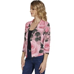 Women s Casual 3/4 Sleeve Spring Jacket 