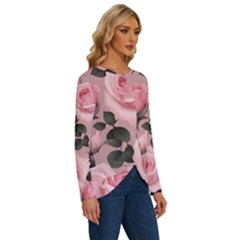 Long Sleeve Crew Neck Pullover Top 