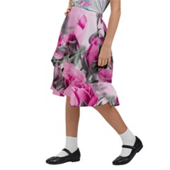 Kids  Ruffle Flared Wrap Midi Skirt 