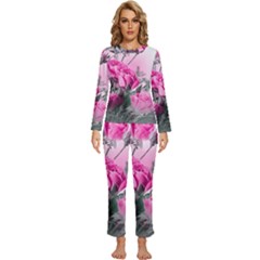 Womens  Long Sleeve Lightweight Pajamas Set 