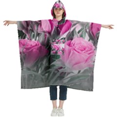 Women s Hooded Rain Ponchos 