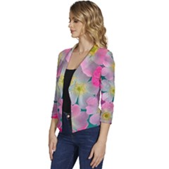 Women s Casual 3/4 Sleeve Spring Jacket 