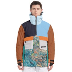 Men s Pullover Zip Ski and Snowboard Waterproof Breathable Jacket 